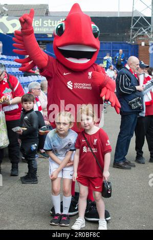 Fans von Mighty Red im Prenton Park vor Liverpool V Manchester City (Terry Scott/SPP) Guthaben: SPP Sport Press Photo. Alamy Live News Stockfoto