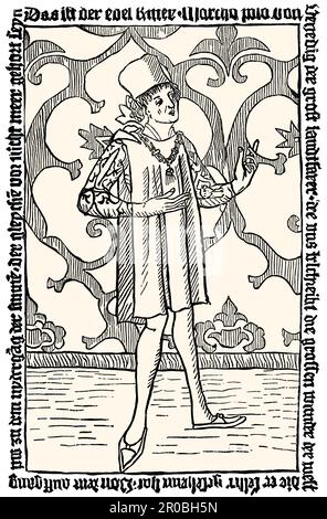 Marco Polo, c. 1254–1324, italienischer Händler, Forscher und Autor, digital bearbeitet Stockfoto