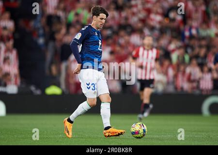 Juan Miranda von Real Betis in Aktion während des Spiels La Liga Santander zwischen Athletic Club und Real Betis im San Mames Stadium am 4. Mai 2023 in B Stockfoto