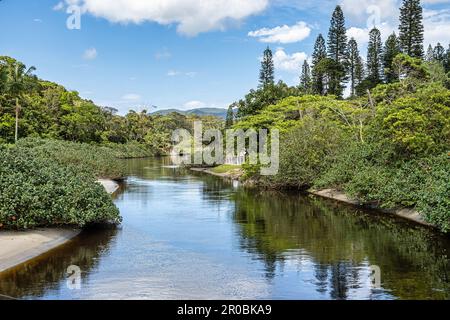 Landschaftsblick auf Armacao, Florianopolis, Santa Catarina in Brasilien Stockfoto