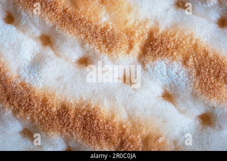 Nahaufnahme eines frischen Sandwichs mit dünner Textur Stockfoto