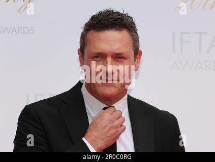 Dublin, Irland. 7. Mai 2023 Jason O'Mara kommt auf dem roten Teppich bei den Irish Film and Television Awards (IFTAs), Dublin Royal Convention Centre. Kredit: Doreen Kennedy/Alamy Live News. Stockfoto