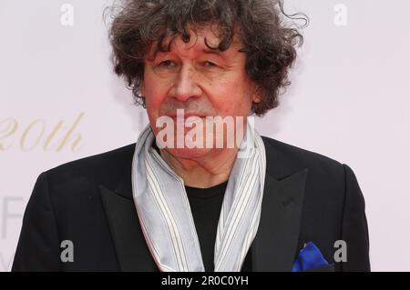 Dublin, Irland. 7. Mai 2023 Stephen Rea kommt auf dem roten Teppich bei den Irish Film and Television Awards (IFTAs), Dublin Royal Convention Centre. Kredit: Doreen Kennedy/Alamy Live News. Stockfoto