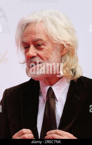 Dublin, Irland. 7. Mai 2023 Bob Geldof kommt auf dem roten Teppich bei den Irish Film and Television Awards (IFTAs), Dublin Royal Convention Centre. Kredit: Doreen Kennedy/Alamy Live News. Stockfoto