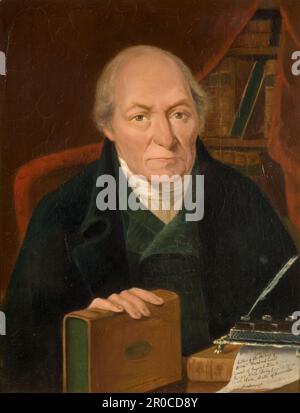 Das Porträt von William Hutton (1723-1816), 1890. Britische Schule. Kopie eines Originalporträts des Dichters William Hutton. Stockfoto