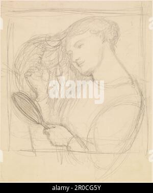 Lady Lilith - Figurenstudie, 1868. Künstler: Dante Gabriel Rossetti Stockfoto