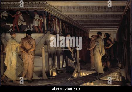 Pheidias und die Frieze des Parthenon, 1868-69. Künstler: Sir Lawrence Alma Tadema Stockfoto