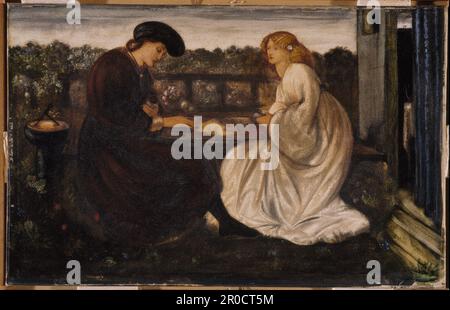 Die Backgammon-Spieler. Sir Edward Burne-Jones Stockfoto