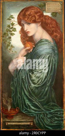 Proserpin, 1882. Künstler: Dante Gabriel Rossetti. Ölgemälde Stockfoto