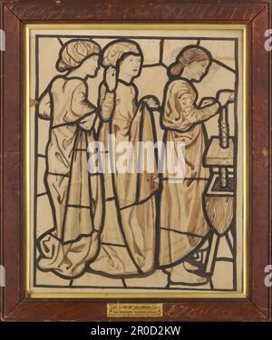 Das Lied von Salomon - "Meine Mutter war wütend auf mich", 1862-3. Sir Edward Burne-Jones (d.1898). Design für St. Helen's Church, Darley Dale, Derbyshire, England Stockfoto