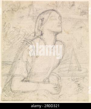 Beata Beatrix - Compositional Sketch, 1860-62. Künstler: Dante Gabriel Rossetti Stockfoto