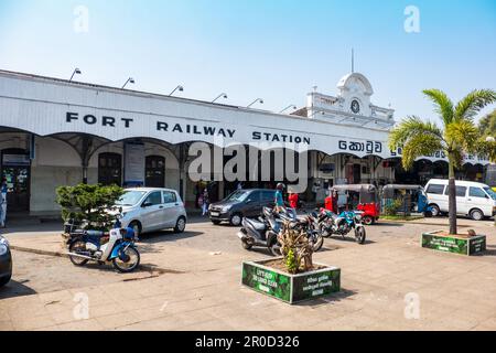 Bahnhof Colombo Fort, Sri Lanka, Ceylon Stockfoto