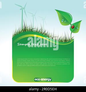 Eco-Design oder Website-Vorlage Stock Vektor