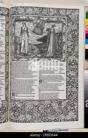 The Kelmscott Chaucer - die Werke von Geoffrey Chaucer Jetzt neu gedruckt, 1896 Stockfoto