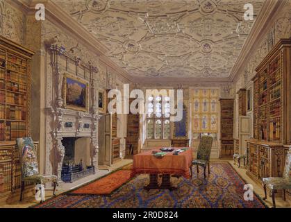 Großer Salon, Aston Hall, 1854. Allen Edward Everitt Stockfoto