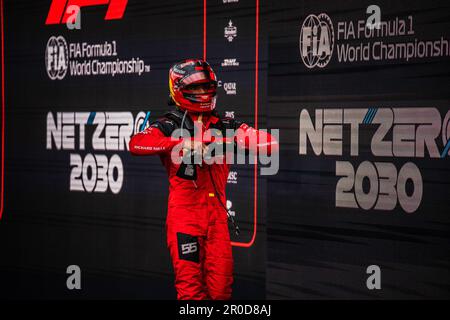 BAKU, ASERBAIDSCHAN, baku City Circuit, 30.April 2023: #55, Carlos SAINZ Jr. Team Scuderia Ferrari, während des Aserbaidschan Formel 1 Grand Prix in Baku Stockfoto