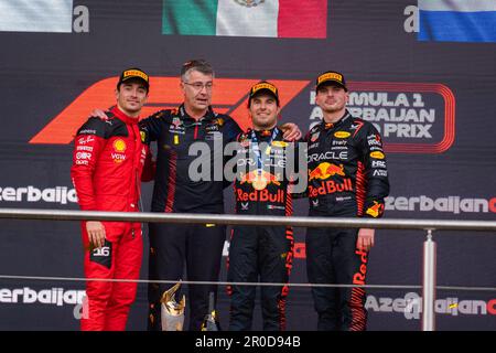 BAKU, ASERBAIDSCHAN, baku City Circuit, 30.April 2023: #11. Sergio PEREZ Mendoza, Red Bull Racing, Honda, während des Aserbaidschan Formel 1 Grand Prix A. Stockfoto