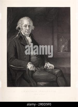 Das Porträt von Matthew Boulton (1728-1809), 1801. Graviererin William Sharp. Danach: Sir W. Beachey. . Stockfoto