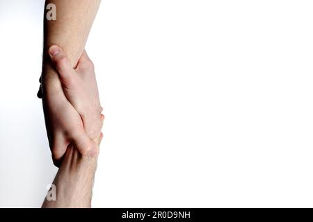 Helfer-Hand-Konzept und internationaler Friedenstag, Unterstützung. Stockfoto