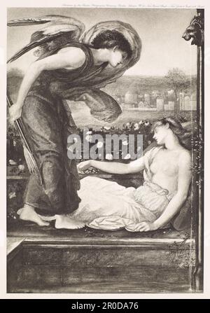 Amor findet Psyche, 1900. Danach: Sir Edward Burne-Jones (d.1898). Herausgeber: Berliner Fotofirma Stockfoto