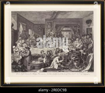 An Election Entertainment, Platte 1, 1755. William Hogarth (d.1764) Stockfoto