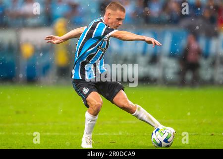 Porto Alegre, Brasilien, 07. Mai 2023. Milla von Gremio, während des Spiels zwischen Gremio und Red Bull Bragantino für die brasilianische Serie A 2023, im Arena do Gremio Stadion in Porto Alegre am 07. Mai. Foto: Richard Ducker/DiaEsportivo/Alamy Live News Stockfoto