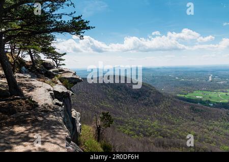 Blick vom Gipfel des Yonah Mountain Stockfoto