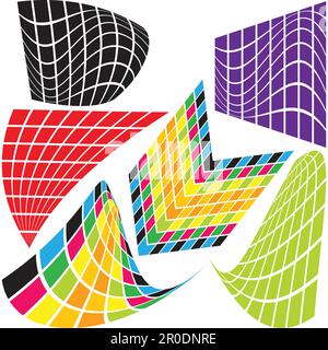 Zusammenfassung Hintergrund mit Quadraten Stock Vektor