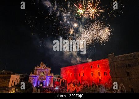 TRICASE, DAS FESTMAHL von SAN VITO, Schutzpatron von Tricase - Salento, Apulien, Italien Stockfoto