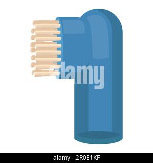 Eine Bürste zum Zähneputzen von Tieren. vektordarstellung isoliert auf weißem Hintergrund. Stock Vektor