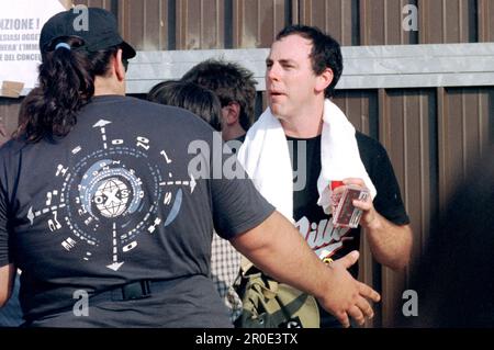 Mailand Italien 1996-07-11 : Greg Graffin Leadsänger von Bad Religion während des Sonoria Festivals Stockfoto