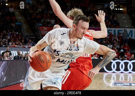 2022/2023 Basketball Bundesliga, FC Bayern München gegen Academics Heidelberg, 33. Spieltag 2023-05-04 in München (Audi Dome) KESTELOOT Vincent (Acade Stockfoto