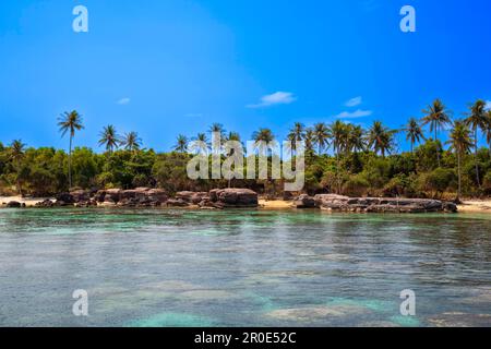 Einsamer Strand, Hon Ron, auf der Insel Phu Quoc, Vietnam Stockfoto