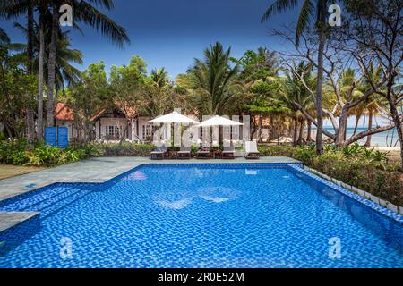 Swimmingpool des Peppercorn Beach Resort, Insel Phu Quoc, Phu Quoc, Vietnam Stockfoto