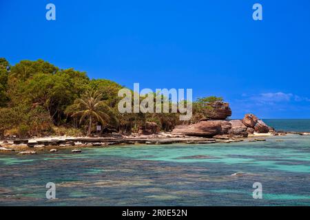 Einsamer Strand, Hon Ron, auf der Insel Phu Quoc, Vietnam Stockfoto