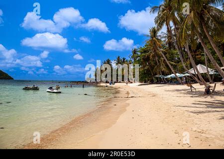 Strand der Insel May Rut Trong, in der Nähe der Insel Phu Quoc, Vietnam Stockfoto