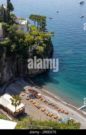 Spiaggia Arienzo in Positano, Amalfiküste, Kampanien, Italien Stockfoto