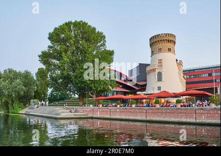 Die alte Chicory Mill und das Hans-Otto Theater, Potsdam, Brandenburg, Deutschland Stockfoto