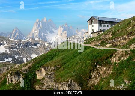 Le Marmorole, Mt. Antelao, Region der Baumbindungen, Alphotel Rifugio Auronzo, Südtirol, Sesto Dolomiti Alpen, Italien, Le Marmorole, Mt. Antelao Stockfoto