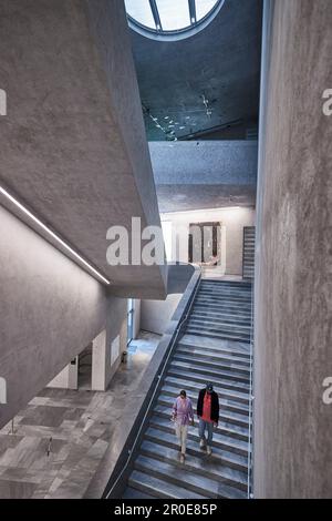 Die Treppe im Neubau des Kunstmuseums Basel, Schweiz Stockfoto