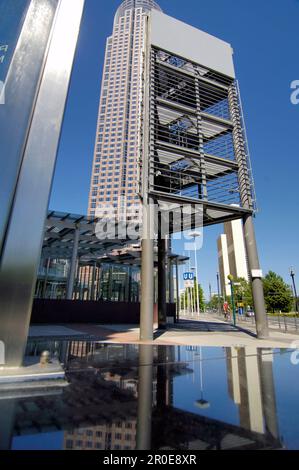 Eingang zur Messe, Frankfurt, Hessen, Deutschland Stockfoto