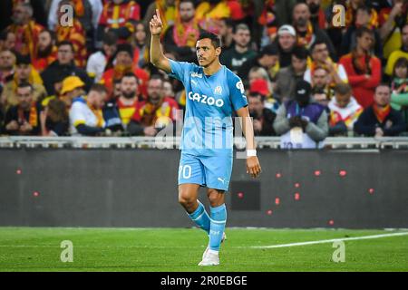 Linse, Frankreich. 06. Mai 2023. Alexis SANCHEZ von Marseille während des Fußballspiels der französischen Meisterschaft Ligue 1 zwischen RC Lens und Olympique de Marseille am 6. Mai 2023 im Bollaert-Delelis-Stadion in Lens, Frankreich - Photo Matthieu Mirville/DPPI Credit: DPPI Media/Alamy Live News Stockfoto