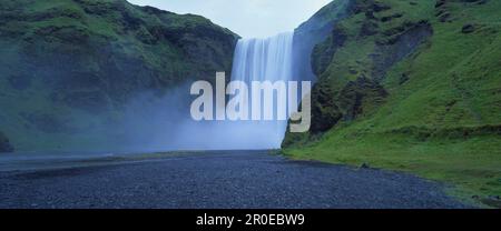 Wasserfall, Skogafoss, Island Stockfoto