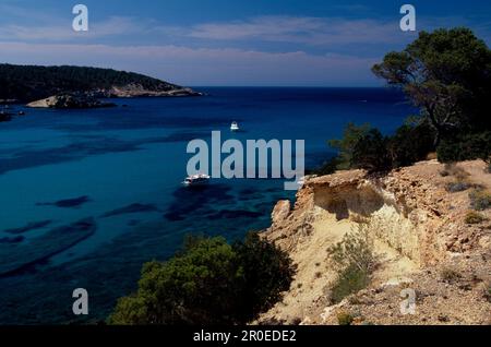 Cala Xarraca, Nordkueste, Ibiza Balearen, Spanien Stockfoto