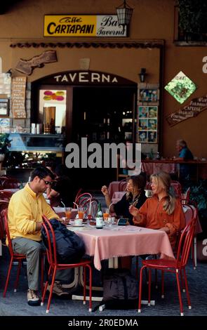 Restaurant, Malcesine, Gardasee Trentino, Italien Stockfoto