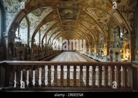 Die Halle der Antiquitäten, das Antiquarium in der Münchner Residenz, München, Bayern, Deutschland Stockfoto