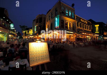 Fischrestaurants, Kumkapi, Istanbul Türkei Stockfoto