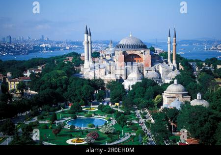 Hagia Sophia, Sultan Ahmet Park, Istanbul, Türkei Stockfoto