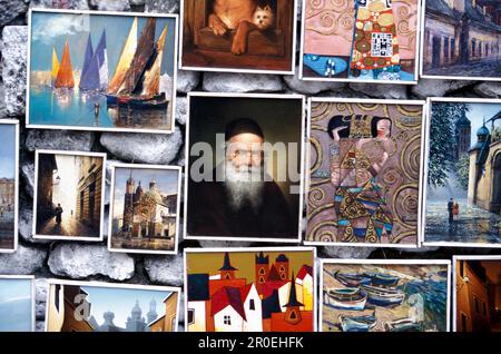 Nahaufnahme der Bilder, Krakau, Polen, Europa Stockfoto