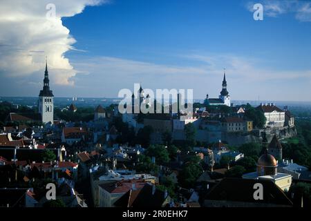 Schloss Toompea und Altstadt, Tallinn Estland Stockfoto